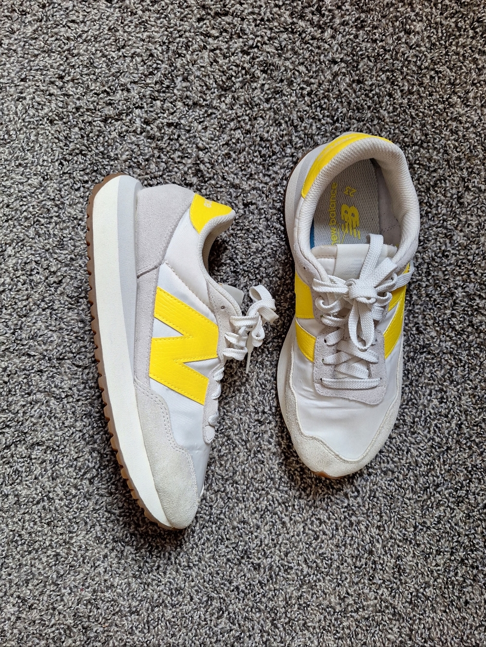 New Balance 237 Grey And Yellow Women's Size 8.5